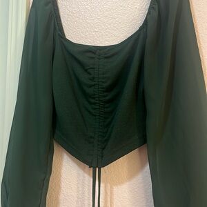 Green Shirt drawstring